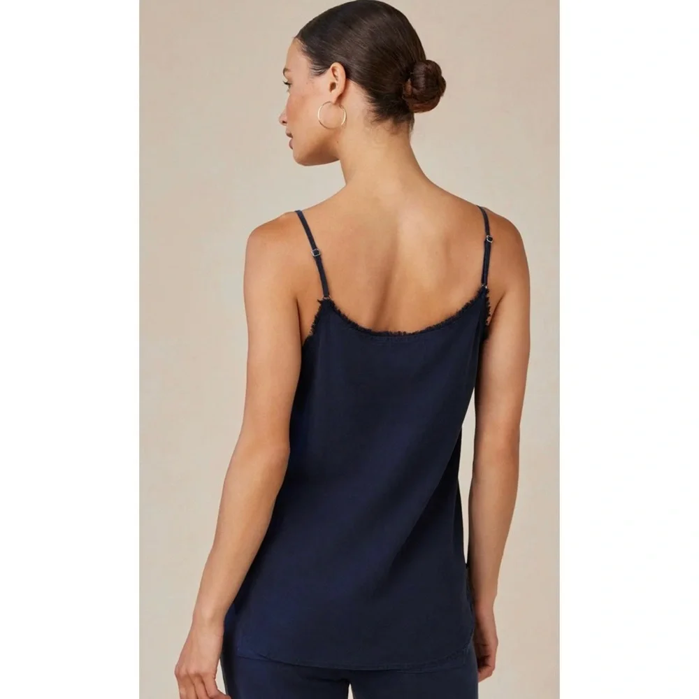 Bella Dahl Frayed Tencel Cami Endless Sea
